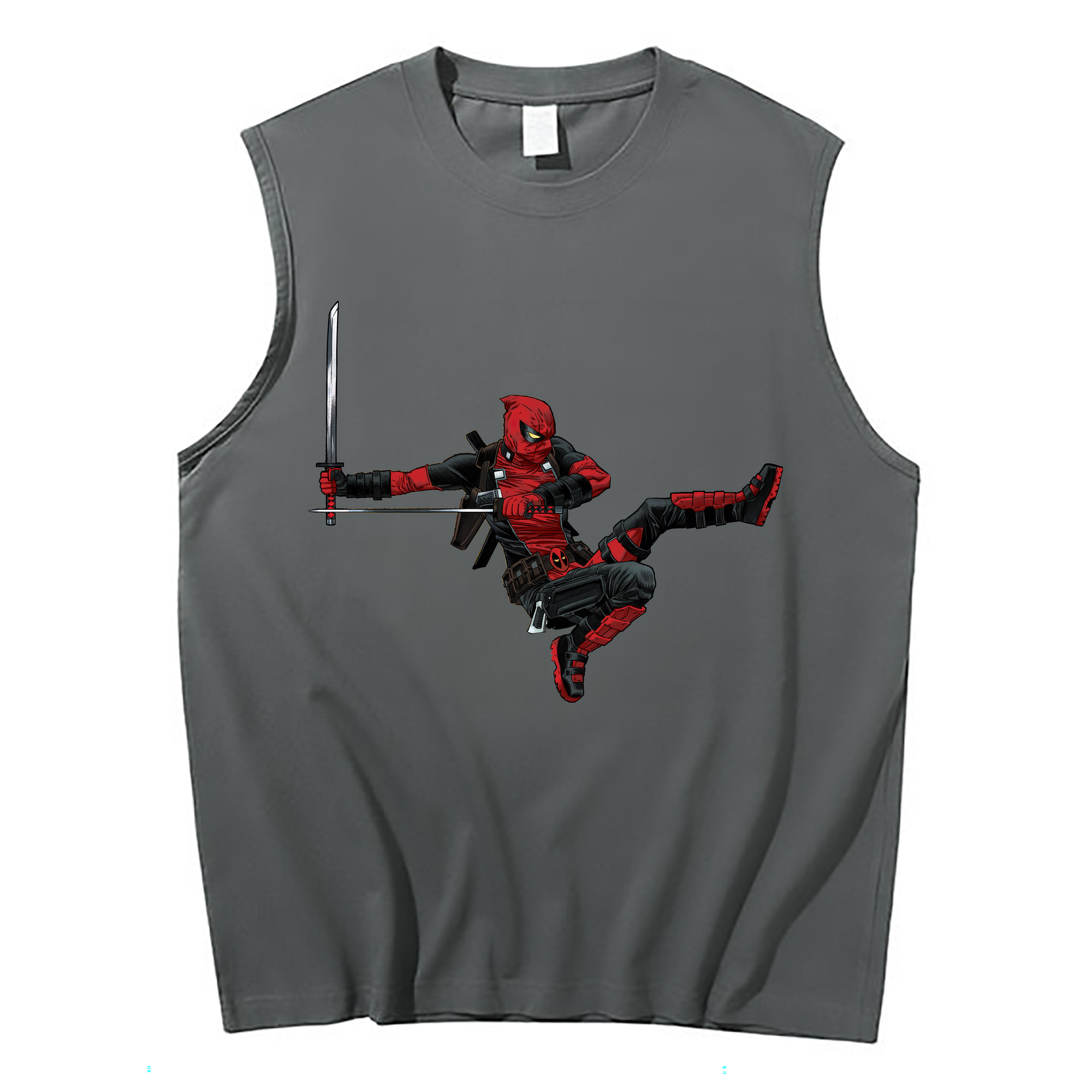 （画像用） Deadpool デッドプール コットン100％タンクトップ（フロントプリント）